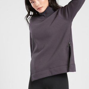 Athleta Cozy Karma Side Zip Funnel Neck